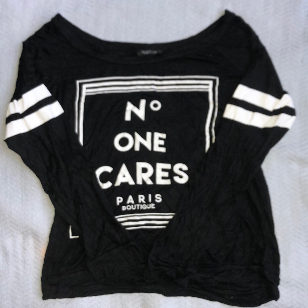 Relaxed “No one cares” long sleeve